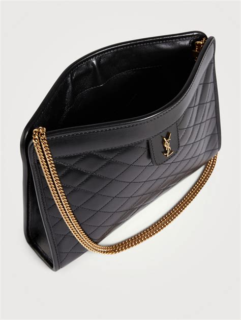 ysl monogram clutch in black|ysl monogram clutch sale.